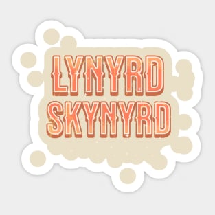 skynyrd text vintage Sticker